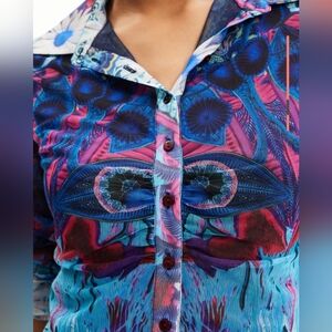 Desigual Multicolor Button Down Shirt